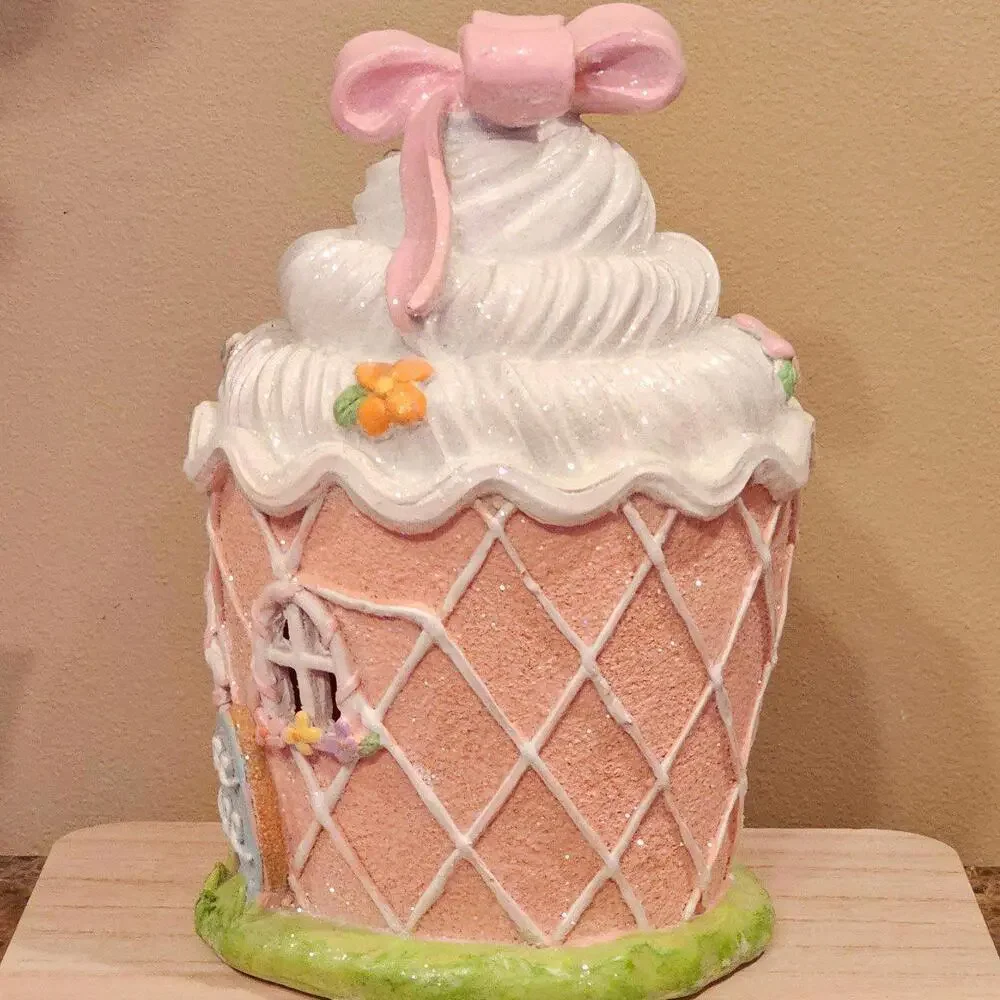 Easter LED Light-up Cupcake House